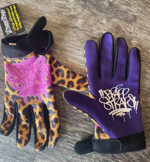 Deaf Leopard MX Gloves by Brapp Straps